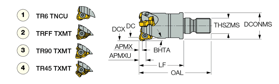 TR6 ER D35/1.38-5-M16-10